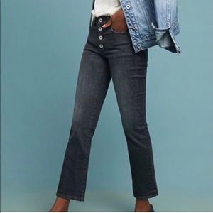 Pilcro Anthropologie High Rise Flare Crop Size 27